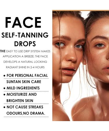 Self Tanning Drops The Face Tanning Serum Concentrate Self Tanning Face and Body Add Tanning Drops to Your Skin Care Fluid Texture Most Skin Types 30ml - Buy Online on GoSupps.com