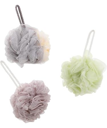 3pcs Bath Ball Set - Exfoliating Mesh Scrubber for Soft Skin | International Shipping Available - Buy Online on GoSupps.com