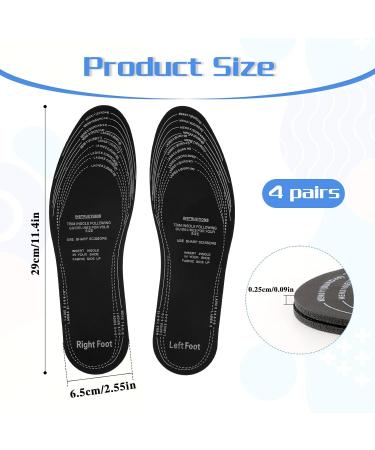 4 Pairs Memory Foam Shoe Inserts for Men & Women - Breathable Insoles & Cushioned Shoe Pads for Sneakers & Flats - Buy Online on GoSupps.com