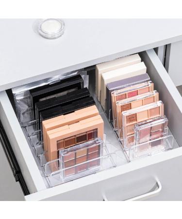 Eyeshadow Palette Makeup Organizer 7 Sections Transparent Makeup Holder Eyeshadow Storage Holder Plastic Eyeshadow Palette Pallet for Bathroom Countertops Vanities - Buy Online on GoSupps.com