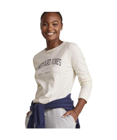 Vineyard Vines Women's Heritage Long-Sleeve Tee T-Shirt XL Marshmallow
