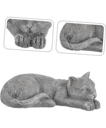 Garneck Pet Memorial Statue Cat Sympathy Headstone Statue Sleeping Cat Garden Cat Grave Figurine Sculpture Pet Memorial Loss Bereavement Gifts Cat Remembrance Statue Resin Animal As Shown 13.5x7cm - Buy Online on GoSupps.com