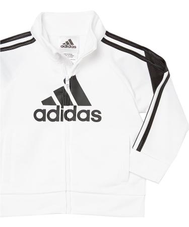 adidas Boys 2 Piece Colorblock Tricot Track Set Size 7 - White - Buy Online on GoSupps.com