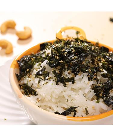 Sesame Seaweed Crushed Rice Mix Ingredients Sesame Flavored Sushi Seaweed Snacks Instant Seaweed (100g/Bottle) - Buy Online on GoSupps.com