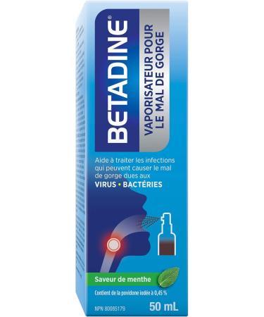 Betadine Sore Throat & Fresh Breath Spray 50ml - Mint flavor - Buy Online on GoSupps.com