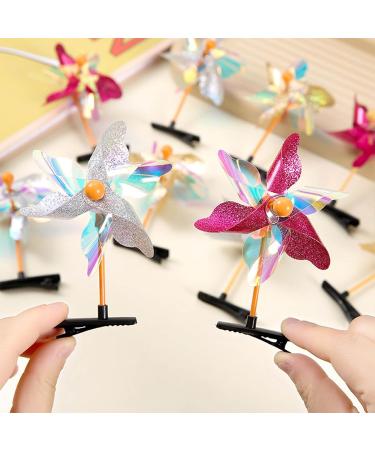 HOHOKANG 10Pcs Y2K Style Barrettes Colorful Windmill Hairpins Rotatable Little Girls Taking Photo Hair Clip Windmill Headwear - Buy Online on GoSupps.com