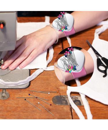 8-Piece Magnetic Wrist Pincushion & Combs Set - Rose Red Love Purple Rectangle - Buy Online on GoSupps.com