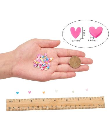 Airsory 50g Pastel Heart Polymer Pearls | Tiny Flat Back Nail Art & Phone Case Accessories | Random Colors for DIY Decoration - Buy Online on GoSupps.com
