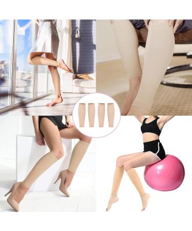 Buy Compression Stockings | 2 Pairs Medical Beige Calf Socks for Thrombosis & Compression Support - International Shipping Available - Buy Online on GoSupps.com