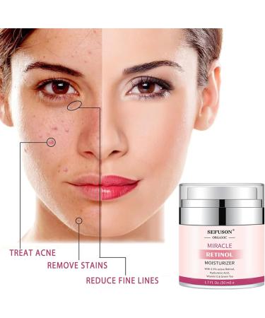 Retinol Moisturizer Cream For Face&Eye Area Anti Aging Wrinkles & Acne & Fine Lines with Vitamin E&Hyaluronic Acid & Jojoba Oil.Best Night&Day Facial Cream.With 2.5% Active Retinol (50Milliliter) - Buy Online on GoSupps.com
