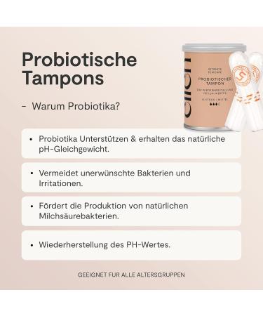 Prediotic Tampons Normal (22 pcs) - Ellen Probiotic Tampons for Vaginal Health - Advantage Pack - Buy Online on GoSupps.com