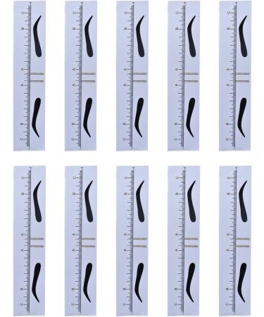 10Pcs Eyebrow Ruler Microblading Semi Permanent Eyebrow TattooPosition Ruler Guide Makeup Measure Stencil Shaping Tool Permanent Eyebrow Measuring Tool Shaping Aid Measurement Ruler Stencil Ruler - Buy Online on GoSupps.com