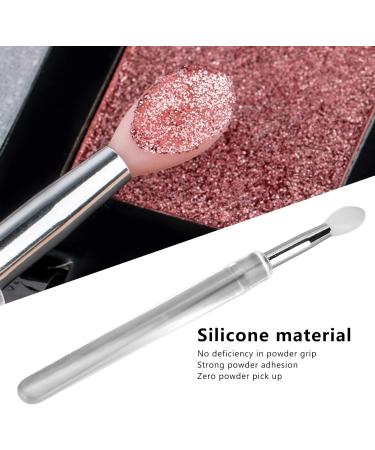 Lip Brush Silicone Reusable Lip Balm Double Sided Mini Lipstick Applicator Brushes for Lipstick Lip Glaze Eye Shadow ABS Tube Transparent - Buy Online on GoSupps.com