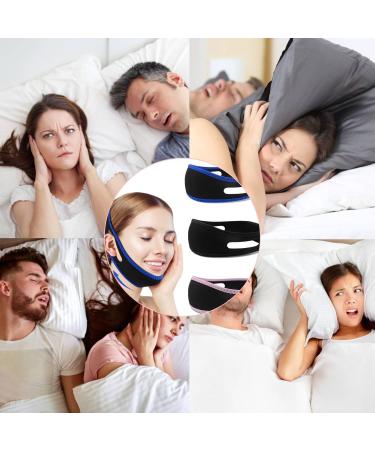 3PCS Anti-Snoring Chin Straps for Men and Women - Adjustable Comfortable Snore Reduction Devices for Better Sleep - Buy Online on GoSupps.com