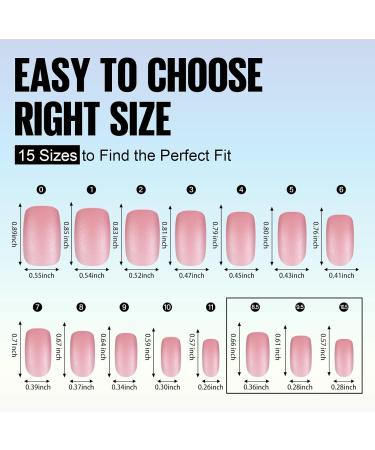 TOMICCA 180PCS Short Square Soft Gel Nails Tips - Matte Finish, 3 in 1 Base Coat, Pre-colored Press On Nail Tips for Nail Art Extensions - Pink - Buy Online on GoSupps.com