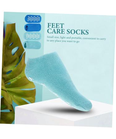FOMIYES 2 Pairs Gel Socks Cracked Heel Care Socks Heel Repair Sock Spa Sock Heel Socks for Dry Cracked Feet Foot Softening Comfortable Socks Feet Care Lotion Foot Mask Miss Vegetable Gel - Buy Online on GoSupps.com