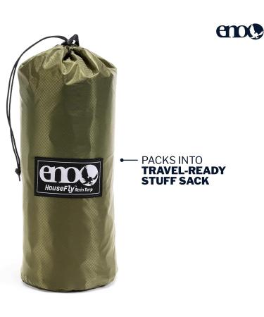 ENO HouseFly Rain Tarp - Ultralight Camping Tarp in Lichen | Standard Packaging - Buy Online on GoSupps.com