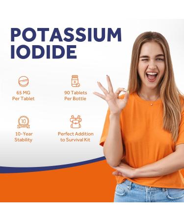 Doctor's Recipes Potassium Iodide 65 mg Made in The USA Dietary Supplement 90 Tablets KI Pills YODO Naciente 3 Month Supply - Buy Online on GoSupps.com