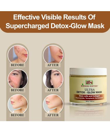 Ultra-Detox Glow Mask - Boost Skin Firmness & Enhance Glow with Gotu Kola Stem Cells Collagen & Clays | International Shipping Available - Buy Online on GoSupps.com