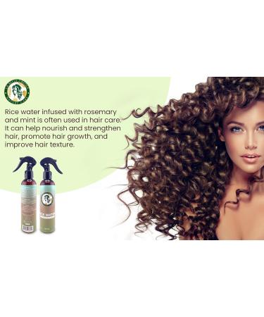 Rice Water Mist - Silicone & Sulfate Free Growth Formula for Damaged Curly & Frizzy Hair - Thickening for Thin Hair Safe for Keratin & Color Treated - Buy Online on GoSupps.com
