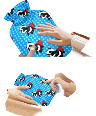 Hero Panda Hot Water Bottle with Cover - 2L Large Hot Water Bag for Pain Relief & Therapy | International Shipping Available - Buy Online on GoSupps.com