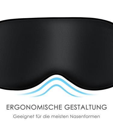Buy Joyhabit 2 Pack Silk Sleep Masks for Women & Men | Adjustable Large Eye Masks for Peaceful Sleep - Black - Buy Online on GoSupps.com