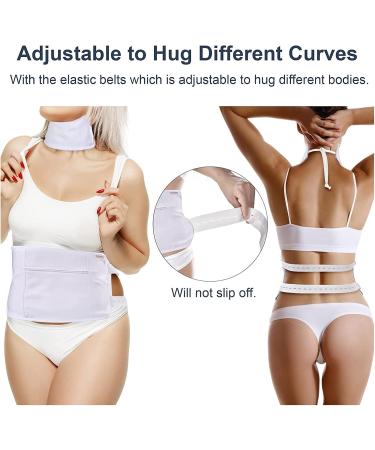 Reusable Organic Castor Oil Pack Kit for Waist & Thyroid Detox - Adjustable Rubber Band Oil Not Included - Buy Online on GoSupps.com