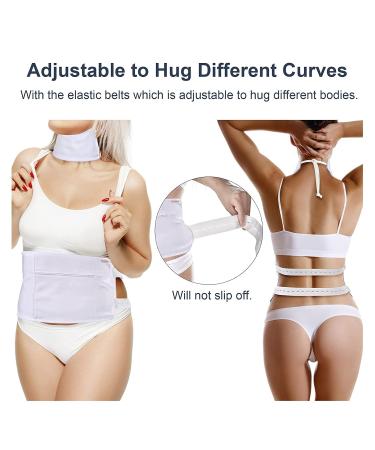 Buy Organic White Castor Oil Wrap Pack for Waist & Neck - Reusable Adjustable Promotes Relaxation & Digestion - International Shipping Available - Buy Online on GoSupps.com