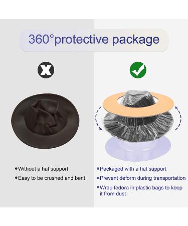 Two Tone Wide Brim Fedora Hat with Adjustable Band - Unisex Panama Style with Black Bow Detail - Buy Online on GoSupps.com