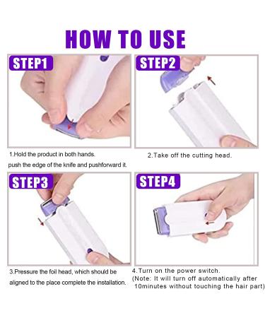 Silky Smooth Hair Eraser - Painless Hair Removal for Any Body Part in Blue - Buy Online on GoSupps.com