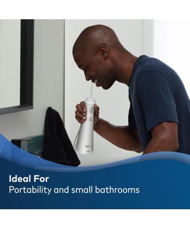 Waterpik Cordless Plus Water Flosser WP-450 - Rechargeable Portable & ADA Accepted - 4 Tips for Home & Travel - Buy Online on GoSupps.com