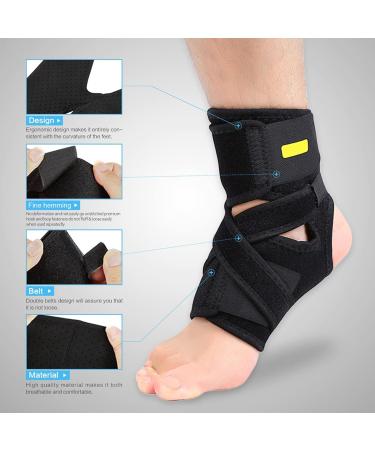 Breathable Adjustable Compression Ankle Brace | Support for Sprains Achilles Tendonitis & Plantar Fasciitis - International Shipping Available - Buy Online on GoSupps.com