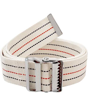 LiftAid 60 Inch Transfer and Gait Belt with Metal Buckle - Assist Aid for Seniors and Caregivers - Beige - Buy Online on GoSupps.com