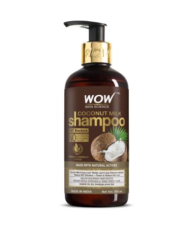 WOW Coconut Milk No Sulphate Parabens Silicones Salt andColour Shampoo 300mL