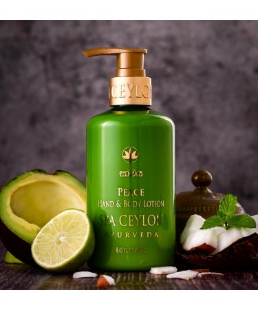 SPA CEYLON Peace Hand and Body Lotion | Calming Herbal Moisturizer with Coconut | Almond & Lemongrass | Gentle & Soothing for All Skin Types | Vegetarian & Ethical - Buy Online on GoSupps.com