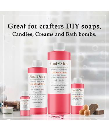 Plant Guru Lick Me All Over Fragrance Oil 8 fl. oz - Aromatherapy Scented Oil for Soap Candles Bath Bombs & More | International Shipping Available - Buy Online on GoSupps.com