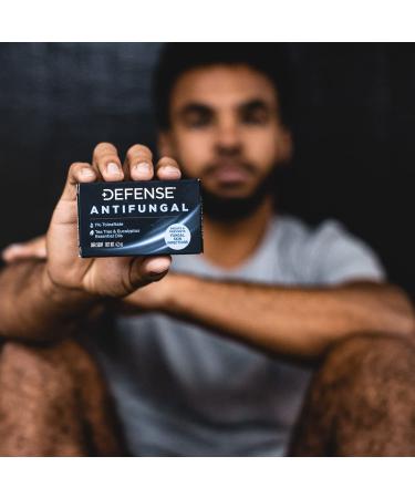 Defense Antifungal Medicated Bar Soap - Intensive Treatment for Athlete's Foot, Ringworm & Jock Itch - 4.2 oz Bar with Snap-Tight Case - Buy Online on GoSupps.com