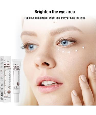 Retinol Eye Cream With Retinol Serum & AHA 30% & BHA 2% -Under Eye Cream For Dark Circles Puffy Eyes -Retinol Serum Moisturising Anti-Wrinkle Anti-Aging Eye Creams - Buy Online on GoSupps.com