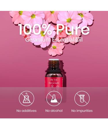 Veda Tinda Geranium Essential Oil - 100% Pure Organic Geranium Oil for Skin Care Diffuser & Refreshing Aroma | 10ml - Buy Online on GoSupps.com