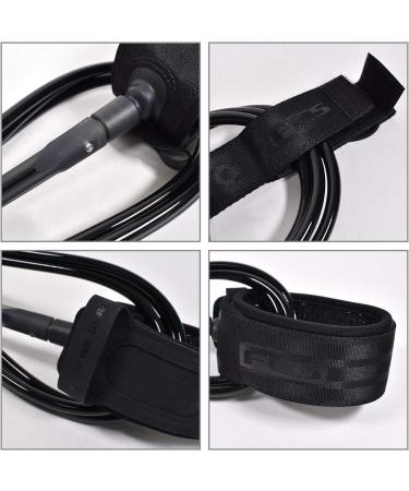 FCS Longboard 9' Calf Leash - Black | High-Quality Surfing Leash - Buy Online on GoSupps.com