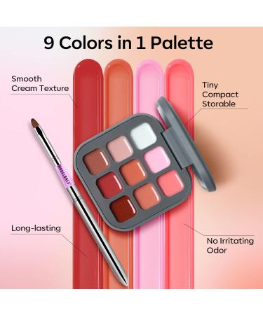 Modelones Jelly Gel Nail Polish Set - 9 Neutral Nude Pink Brown Colors | Solid & Translucent Pudding Gel | Upgraded Cr me Manicure Palette | Salon DIY Kit with Pro Nail Brush - A2-Lovesick - Buy Online on GoSupps.com