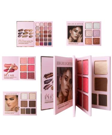 Palette Visage | Fard Paupi res Brillant | Highlighter Contour Fard Paupi res Kit De Maquillage Pour F te Voyage Vacances Rendez-vous Mariage S ances Photo Femmes Mari es