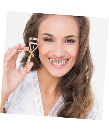 Minkissy Hip-Hop Fangs Set - Funny Golden Braces & Vampire Teeth Accessories for Halloween Party - Adult Grille & Faux Teeth - Buy Online on GoSupps.com