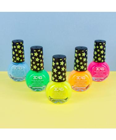 Three Cheers for Girls Glow in the Dark Nail Polish Set - Non-Toxic Kit for Kids & Teens - 5 Colors - Ages 8 - Buy Online on GoSupps.com