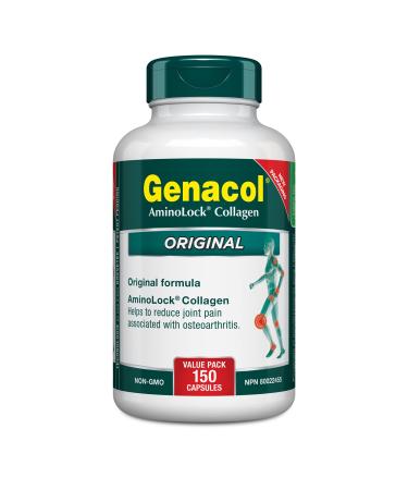 Genacol Collagen Supplement | Helps Relieve Joint Pain | Knee Pain and Back Pain Relief | Ultra-Hydrolyzed Peptides for Increased Bioavailability | GENACOL ORIGINAL 150 Capsules 150 count (Pack of 1)