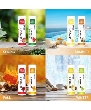 DMSKY 72-Pack Vitamin E Lip Balm Bulk with Coconut Oil - 100% Natural Ingredients - Lip Moisturizer Treatment - Party Favors Bulk Lip Balm 12 Flavors - Buy Online on GoSupps.com