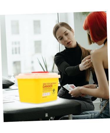 Fomiyes Recycling Box - Needle Waste Disposal Container for Syringes Razors & Blades | ABS Storage Solution for Safe Disposal - Buy Online on GoSupps.com