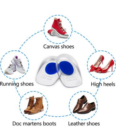 Fousenuk Gel Heel Spur Inserts - 3 Pairs Silicone Cushions for Plantar Fasciitis & Achilles Pain Relief - Orthopedic Insoles for Shoes - Buy Online on GoSupps.com