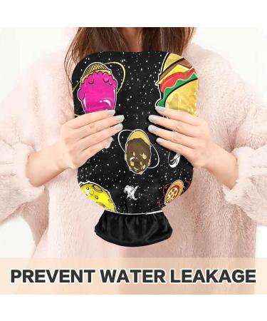 NAANLE Space Food Hot Water Bottle - 1L Transparent Cover for Bed Hand Warmers & Pain Relief - Heat & Cold Therapy - Buy Online on GoSupps.com