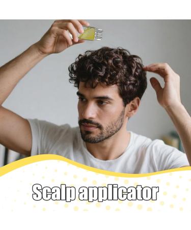 Applicateur D'huile Pour Cuir Chevelu | Peigne Massant Distribuant l'Huile Portable - Soins Personnels L ger pour Toute la Famille Jeunes Femmes Hommes Adolescents Noir - Buy Online on GoSupps.com